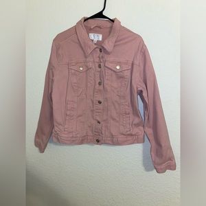 Pink jean jacket